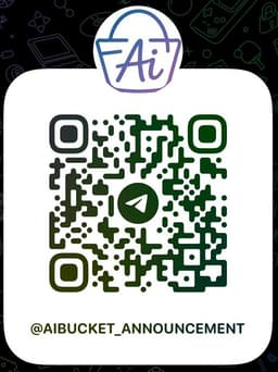 AI Bucket Telegram channel QR code