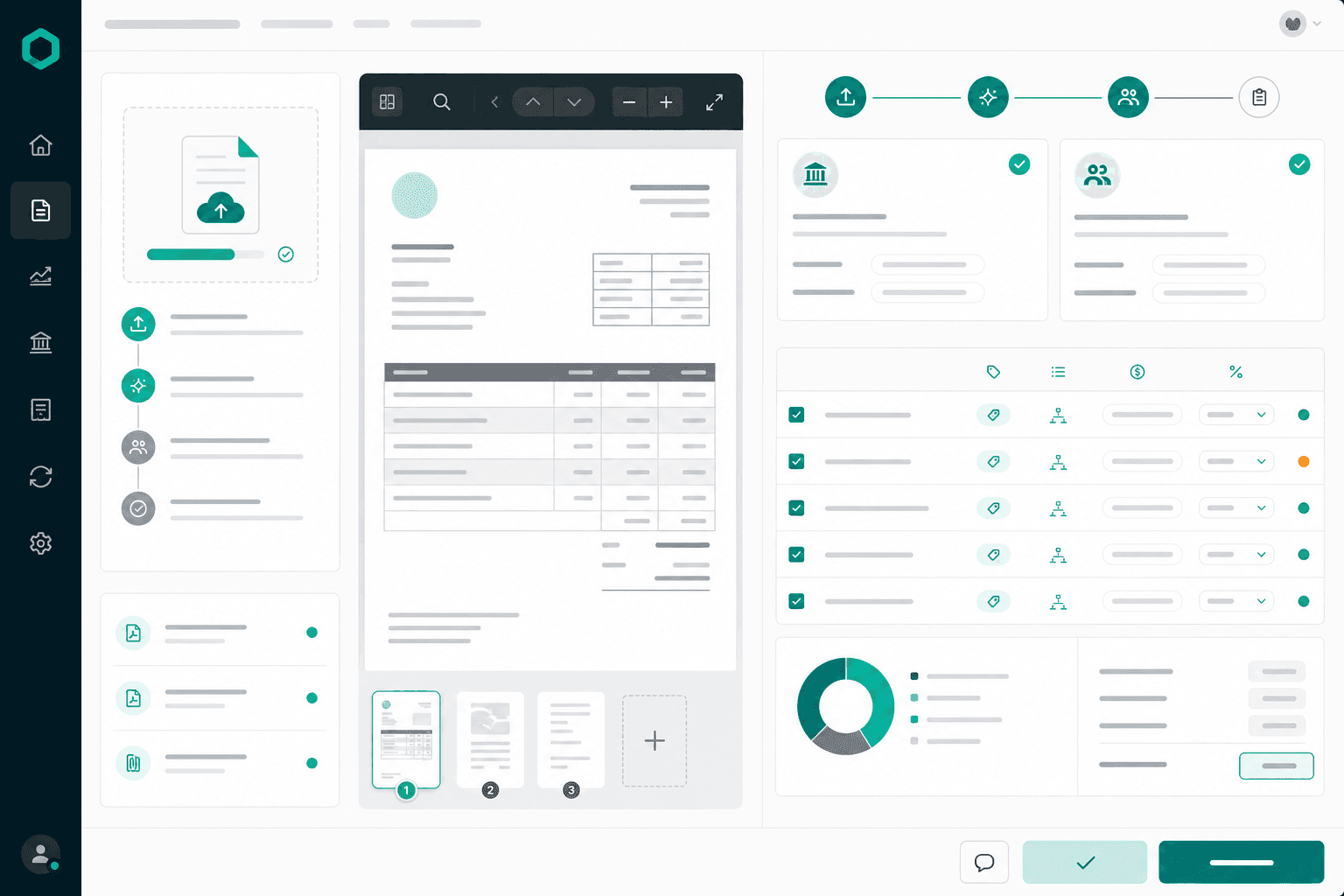 AI invoice and document import review