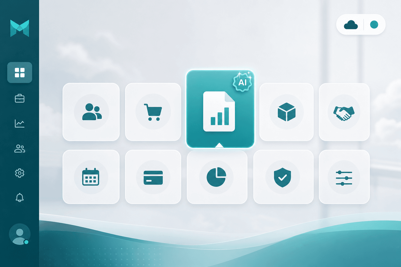 Metadiv Business Accounting AI dashboard