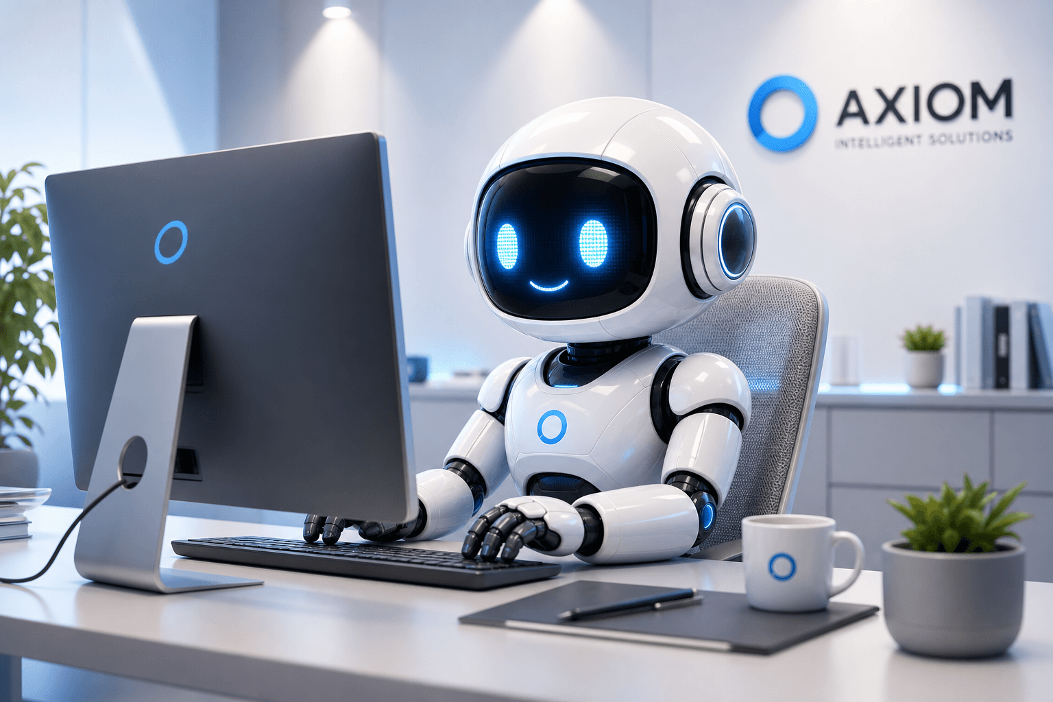 Modern robot working