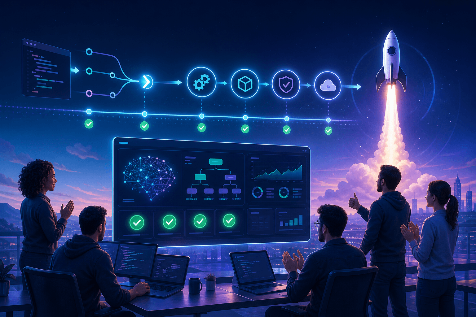 Metadiv team delivering live AI automation system