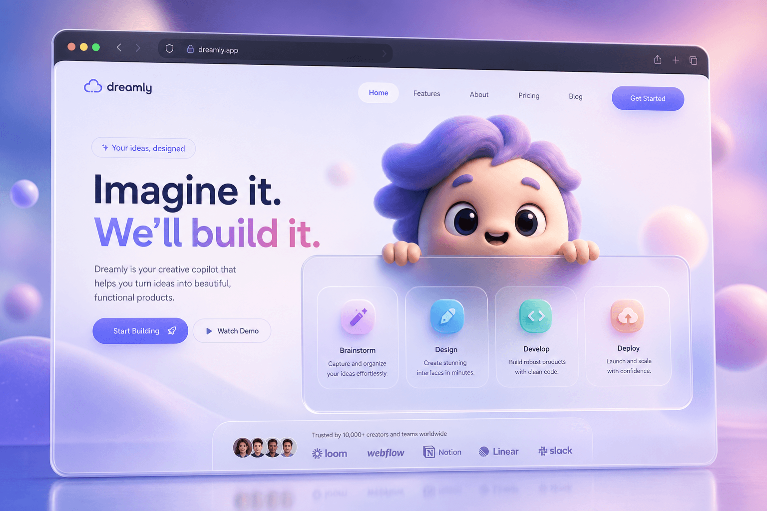 Web Design Browser Mockup